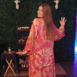 Hand Dyed Rayon Robe
